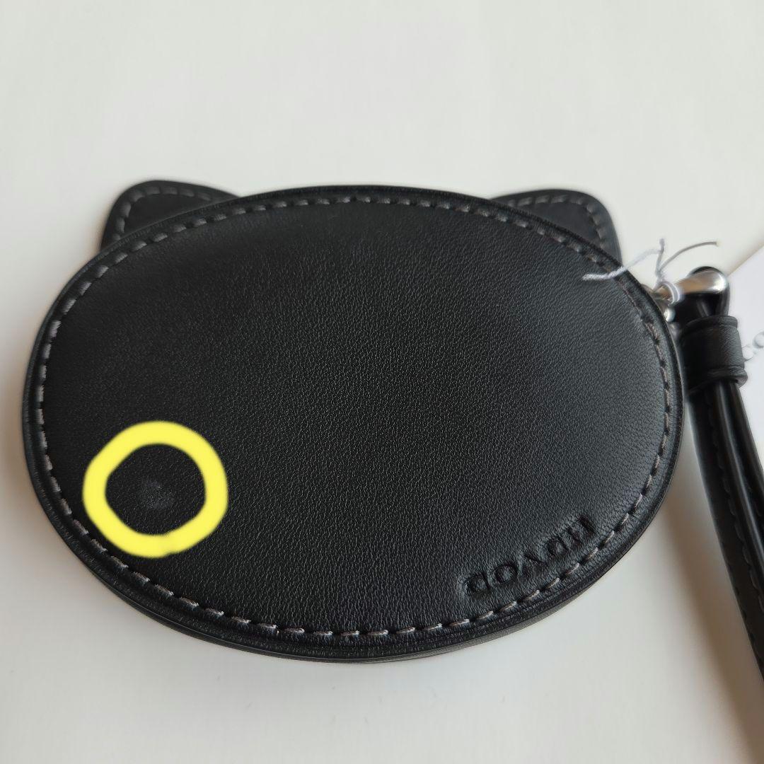 【新品未使用】 COACH 猫型ケース ブラック