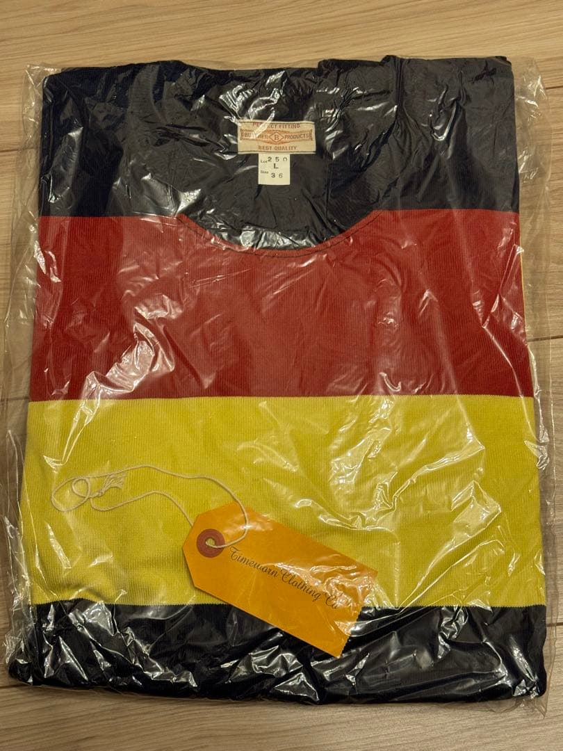 atlast butcher products ワイドボーダー Tシャツ 36