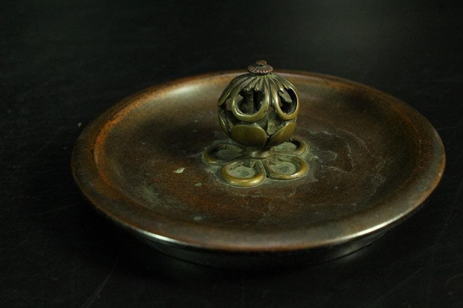 茶道具 饕餮紋 釜 古作 時代物(K-A822)