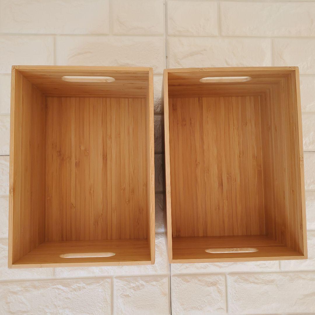 極美品 無印良品 14点セット 重なる竹材長方形ボックス 収納ボックス 小物入れ