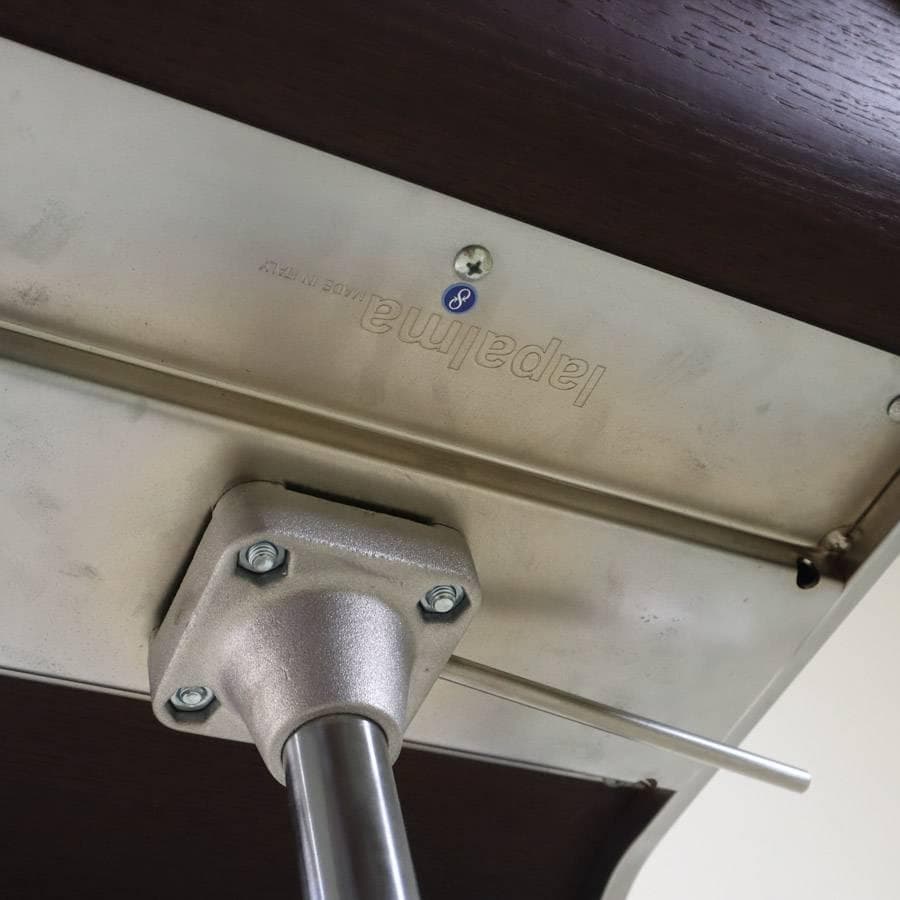 はなこ様6の2ラパルマ レム ハイスツール 板座 オーク突板 ブラウン昇降回転a