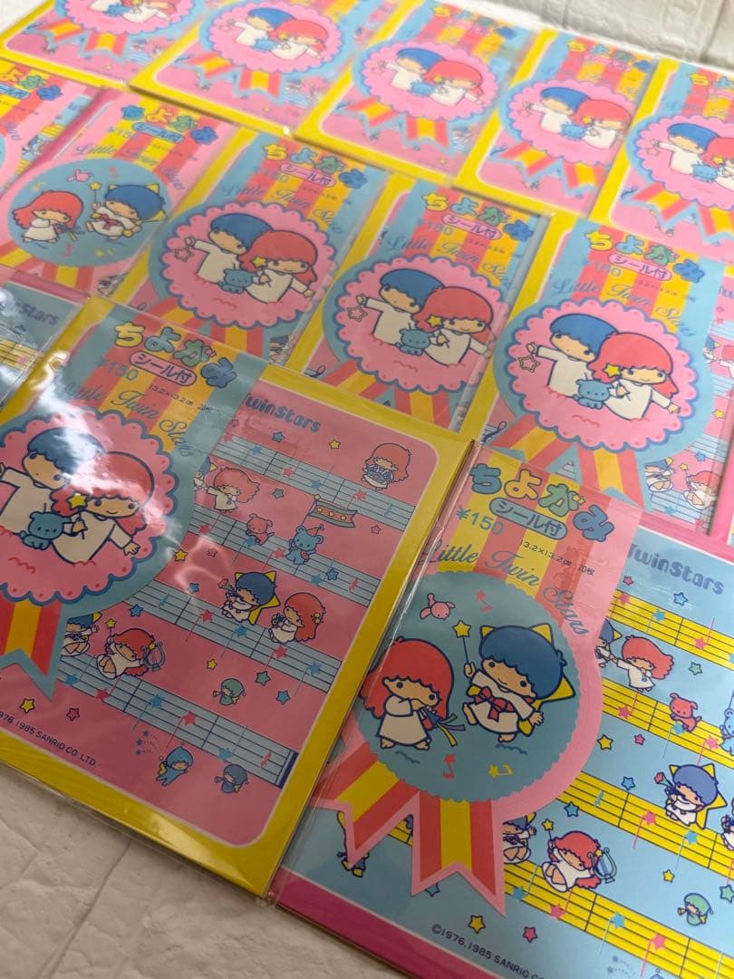♢平成レトロ♢ サンリオ　キキララ　ちよがみ　おりがみ　15セット