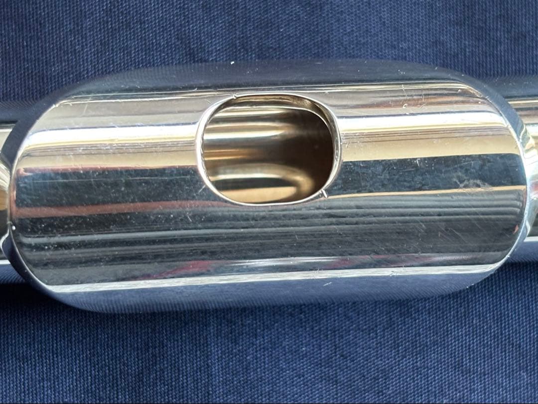 ムラマツ総銀製フルート AD Eメカ付き カバードキー　C足部菅