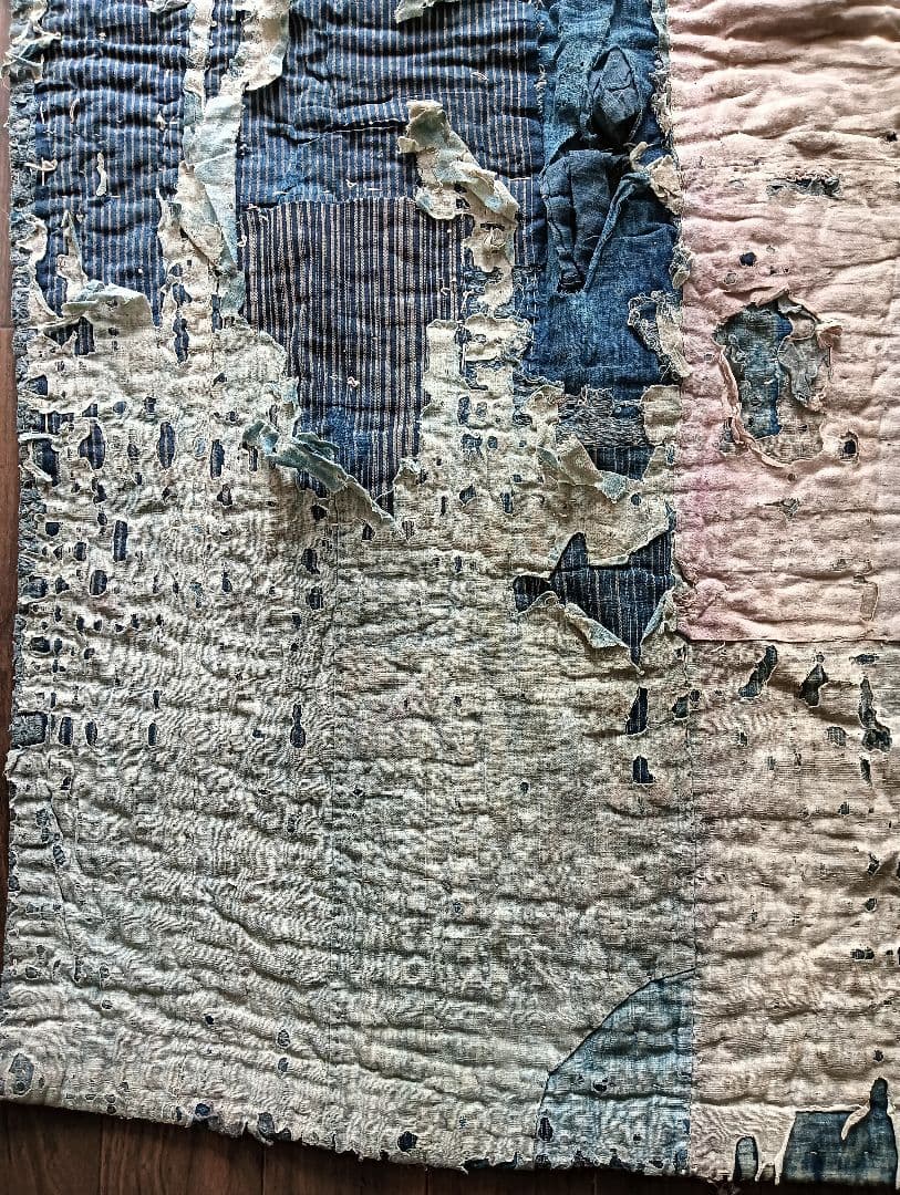 3kg厚手　究極の襤褸敷物　退廃的　boro japan vintage