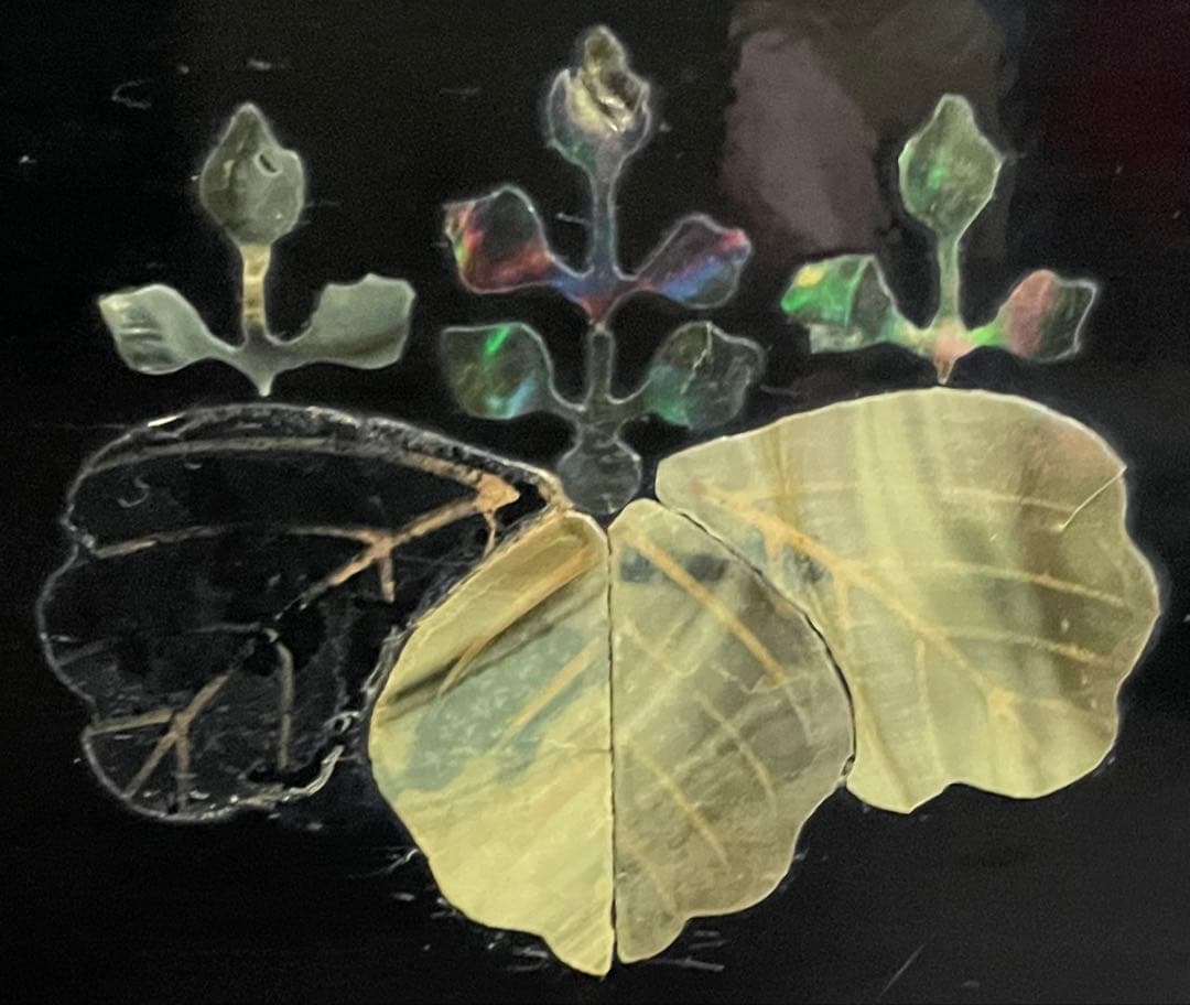 模造刀　居合刀　刀掛け　螺鈿　武具　v311