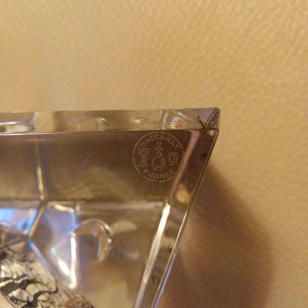 Baccaratバカラ　月と太陽の風景　9面体クリスタル置物箱入り