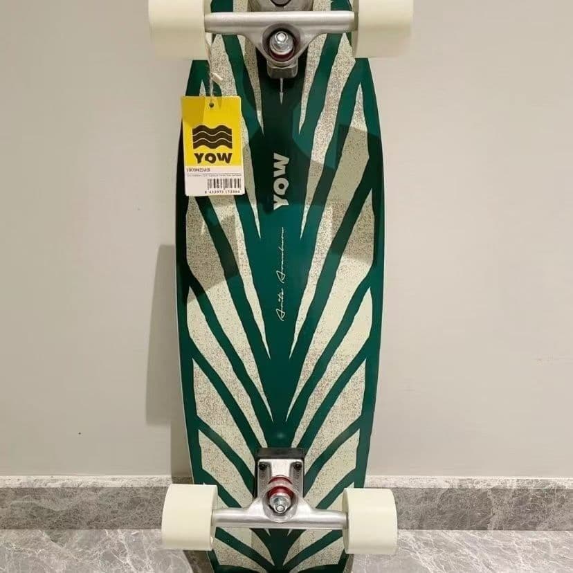 YOW スケートボード グリーンストライプ
