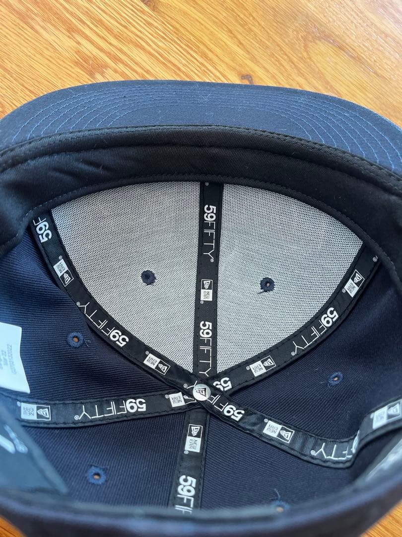 Supreme 59FIFTY ネイビー キャップ 7 1/4