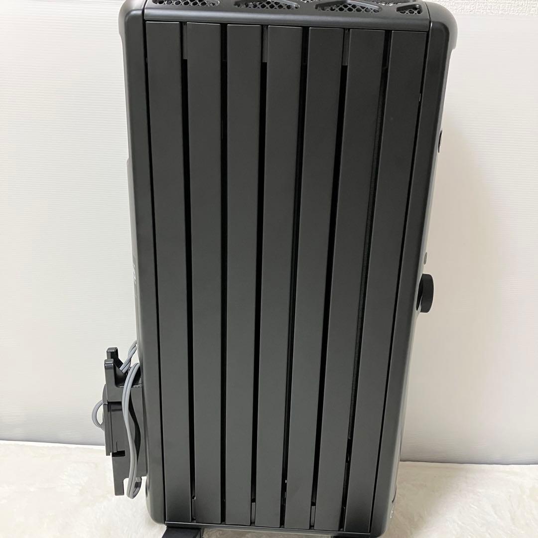 未使用級 リモコン付 デロンギ MDHU09-PB オイルヒーター 黒 6-8畳