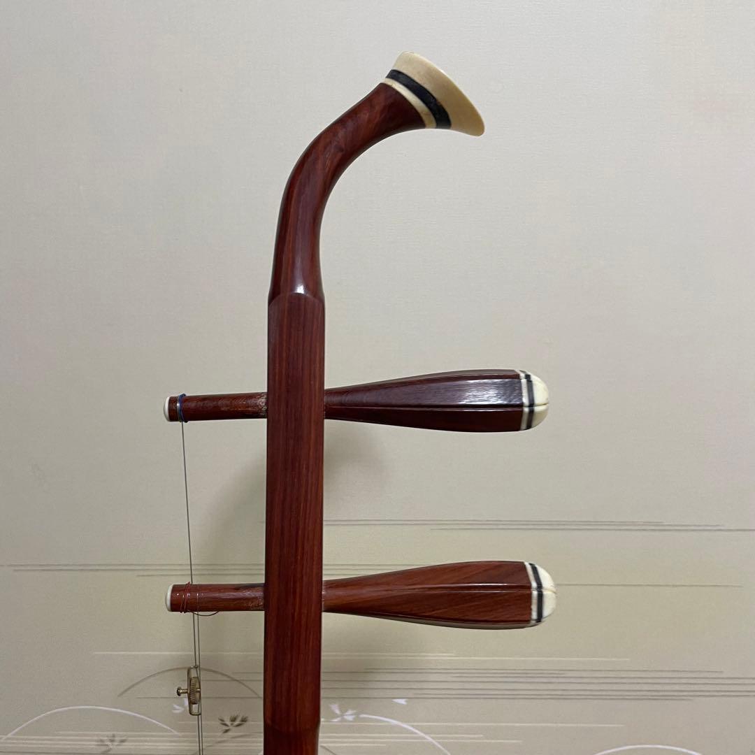 二胡 名師堂 紅壇 弓＆ケース付き