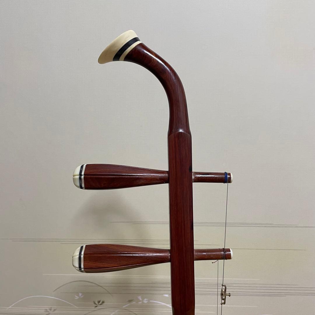 二胡 名師堂 紅壇 弓＆ケース付き