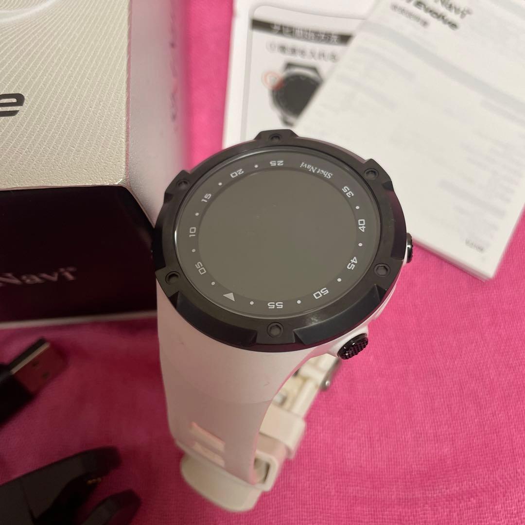 Shot Navi W1 Evolve ゴルフ GPSウォッチ ホワイト