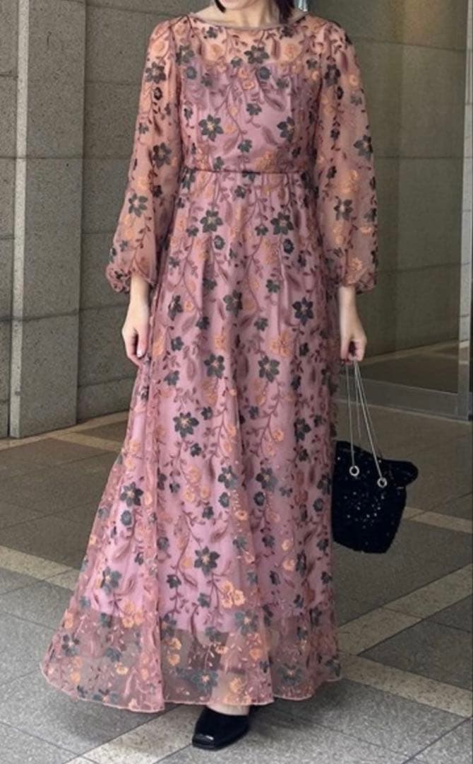 カスタネ　embroidery organdy dress オケージョンドレス