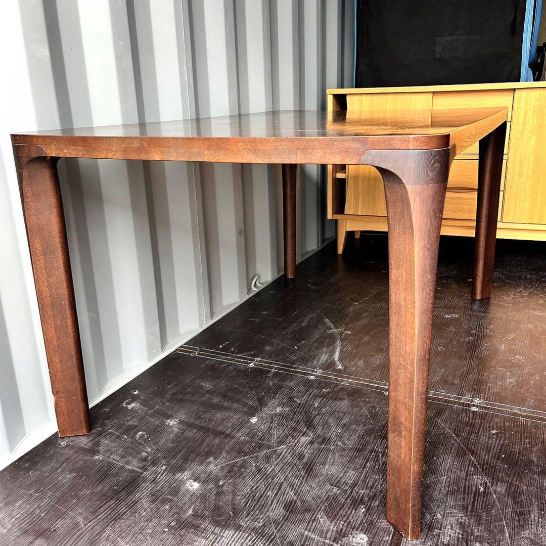 取付無料！カリモク家具 北欧風天然無垢材 おしゃれアンティークダイニングテーブル