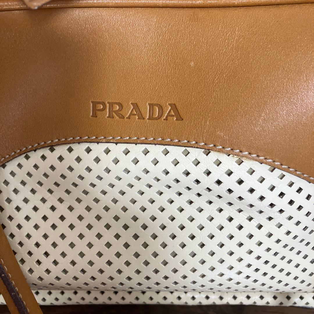 PRADA ショルダーバッグ ベージュ/キャメル