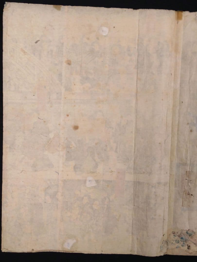 貴重 人気 相撲絵 江戸両国回向院大相模之圖 立川斎国郷画 浮世絵 版画 錦絵