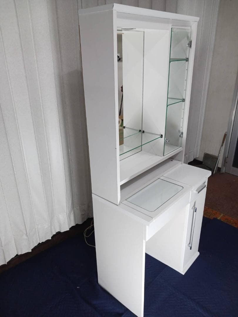 ドレッサー　鏡台　化粧台　ホワイト　木製