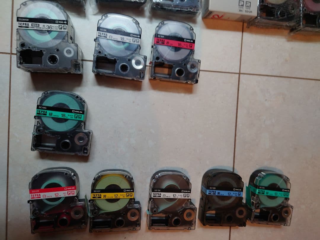 TEPRA SR5900P ラベルプリンター 6色テープ付き