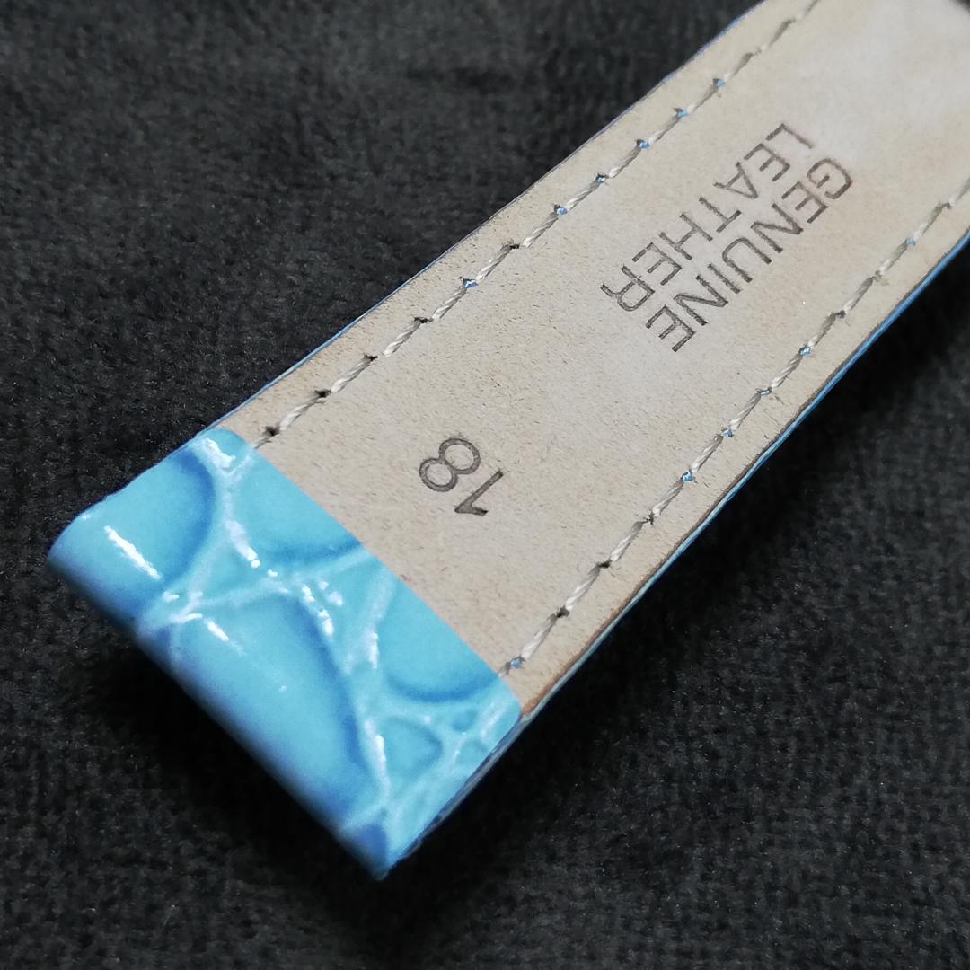 リトモラティーノ　レザー　ベルト　ライトブルー　腕時計　未使用品　(MS273）