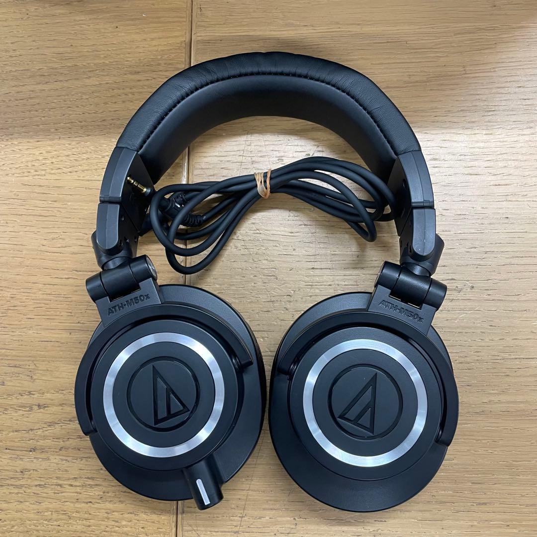 動作品 美品 audio technica ATH-M50x 有線ヘッドホン