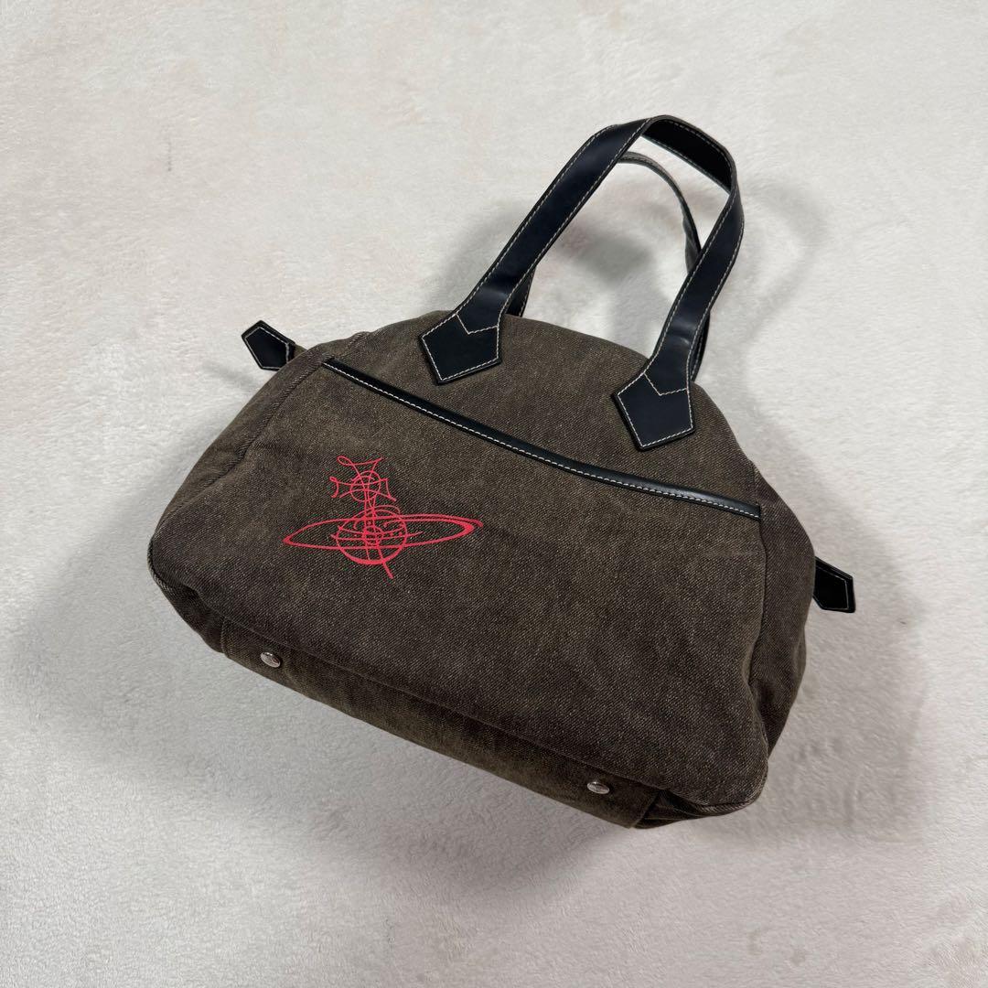 Vivienne Westwood ヤスミン デニム ハンドバッグ オーブ