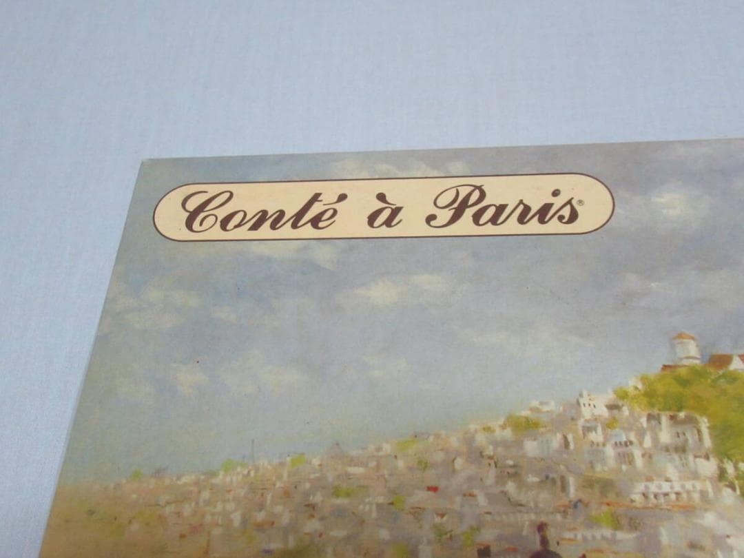 未使用 廃盤品 80年代 仏製◆コンテアパリ クレヨンパステル 油性色鉛筆48色