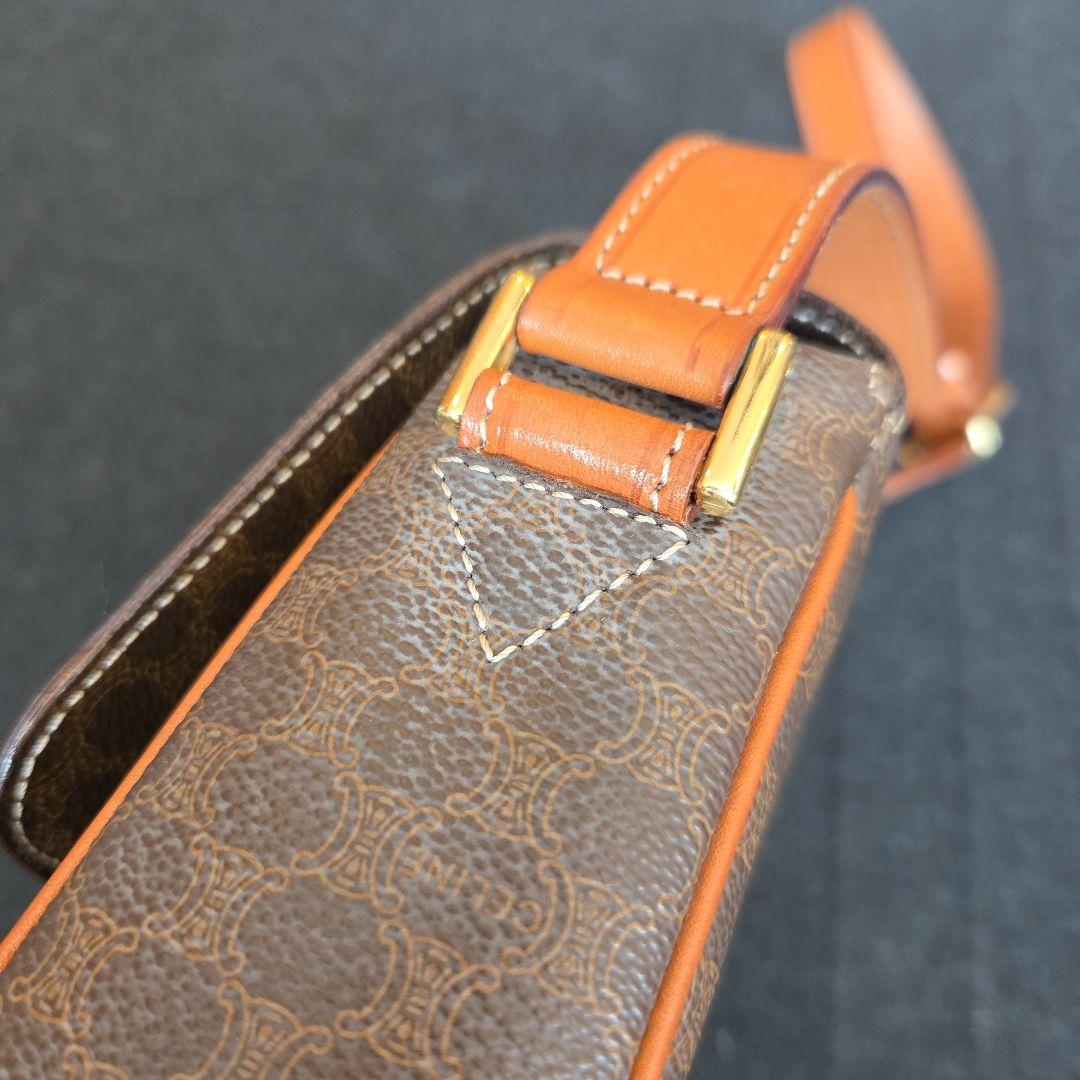【CELINE】セリーヌ マカダム柄 サークルロゴ金具 ショルダーバッグ M12