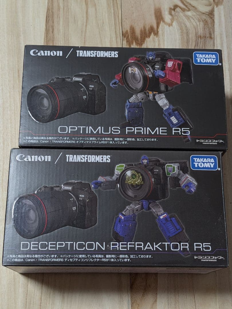 canonトランスフォーマー2体セットで。開封品美品