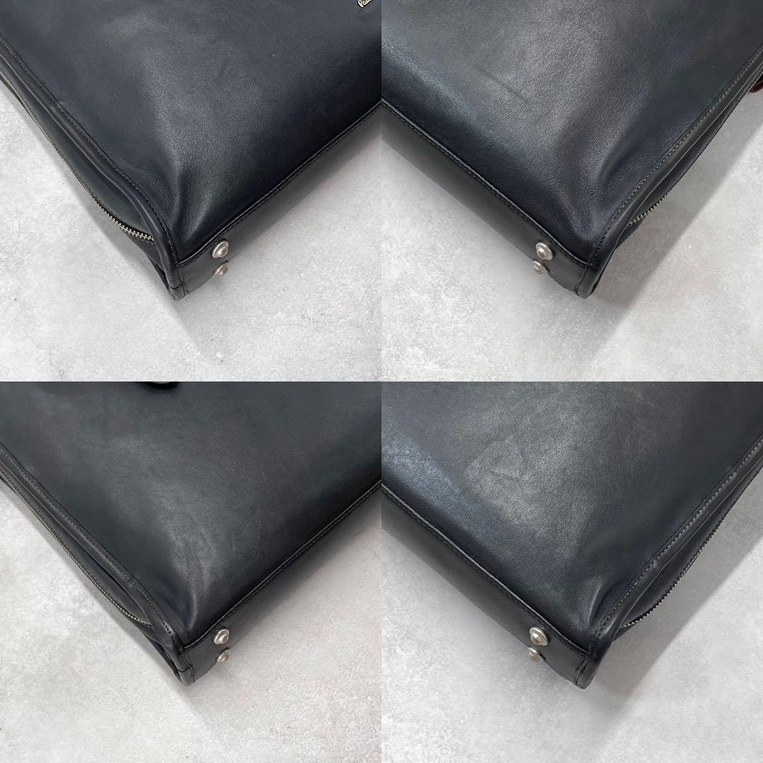 美品◯ポールスミス　オールレザー　ブリーフケース　ビジネスバッグ　A4収納可能