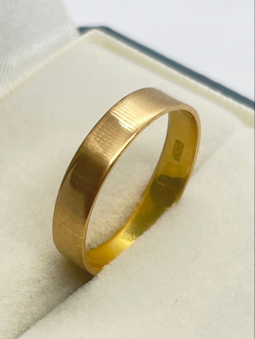 K18 平打ちリング 2.57g指輪 リング 刻印あり K18刻印