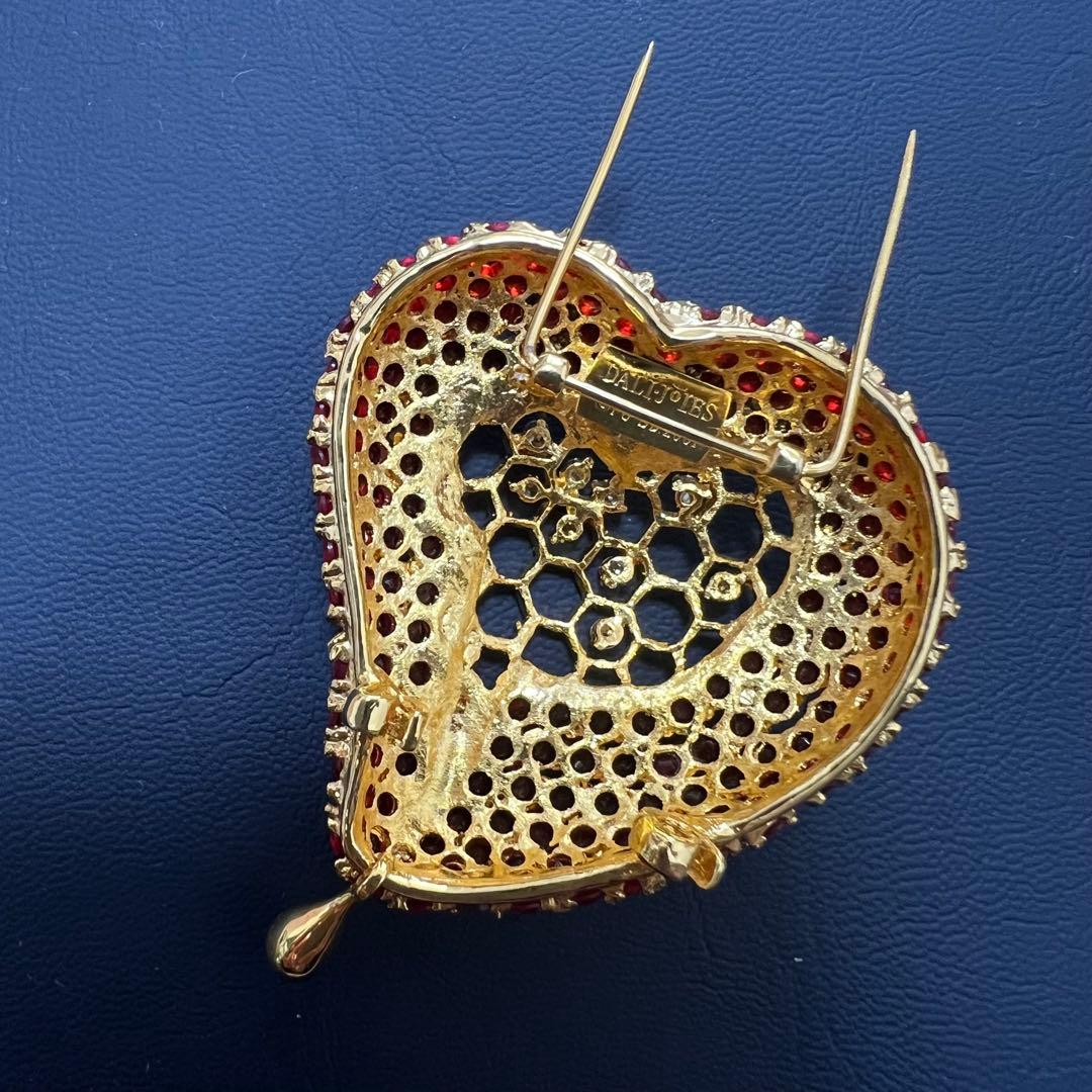 未使用DALI JOIES ハートブローチ♡サルバドールダリ レプリカ　希少