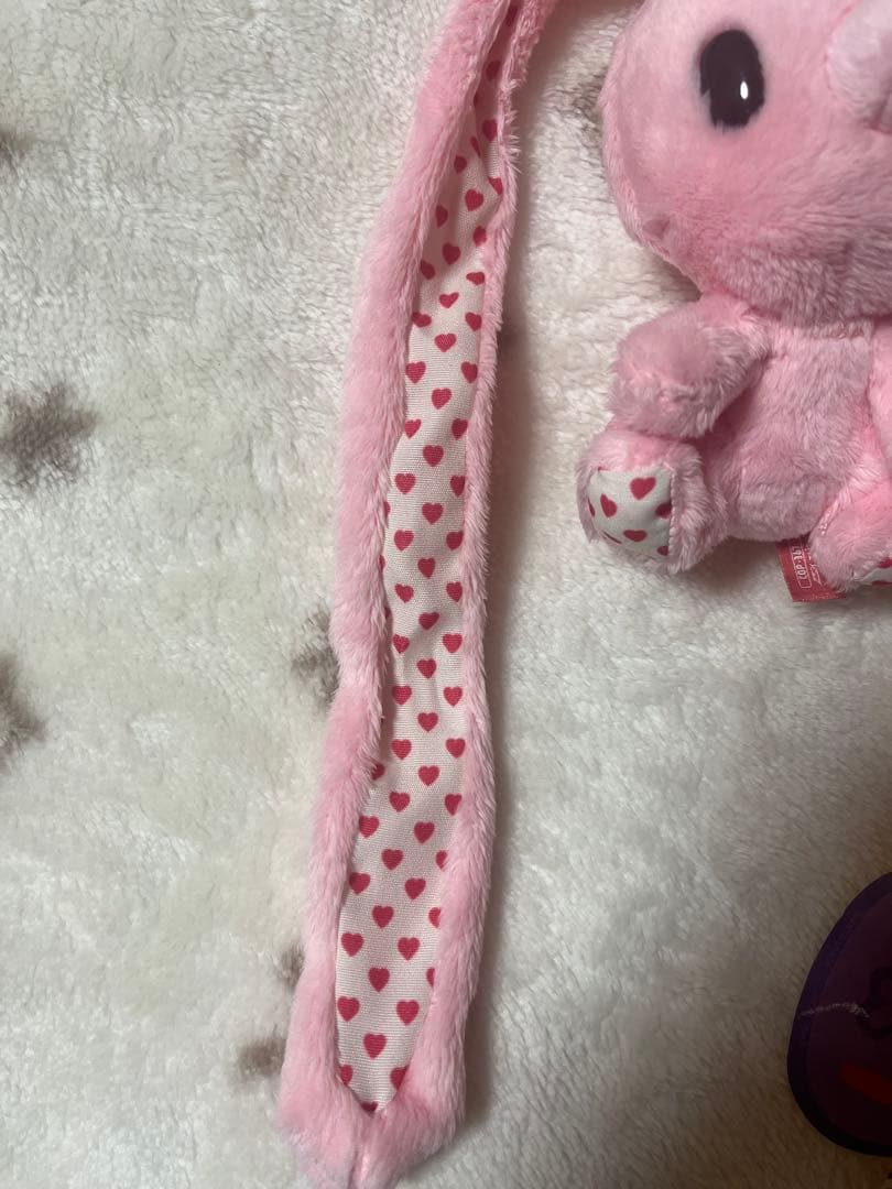 汎用うさぎ バレンタイン ぬいぐるみ ピンク ハート タグ付き