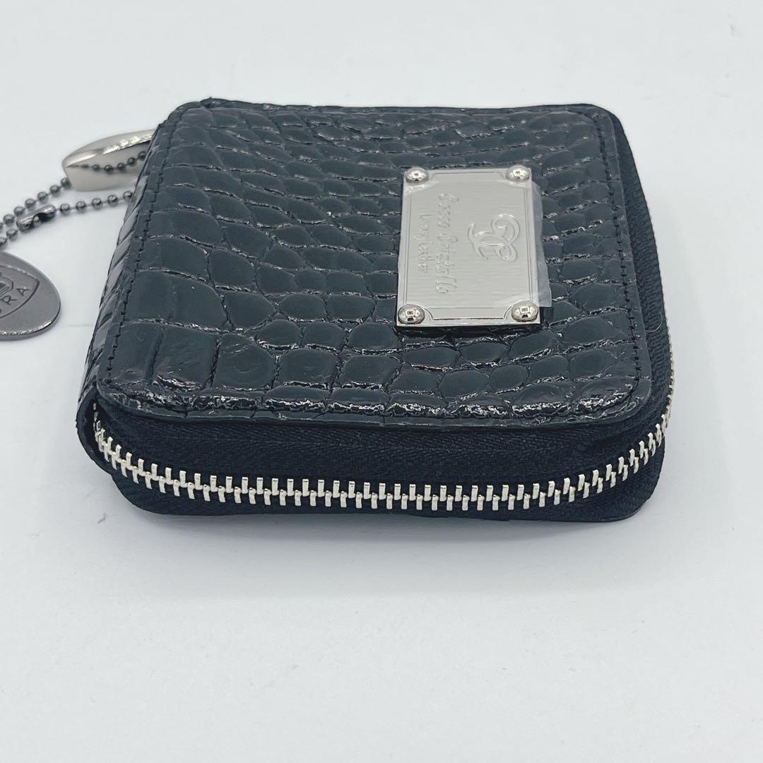 新品未使用　コッコクリスターロ 二つ折り財布 ラウンドファスナー クロコダイル