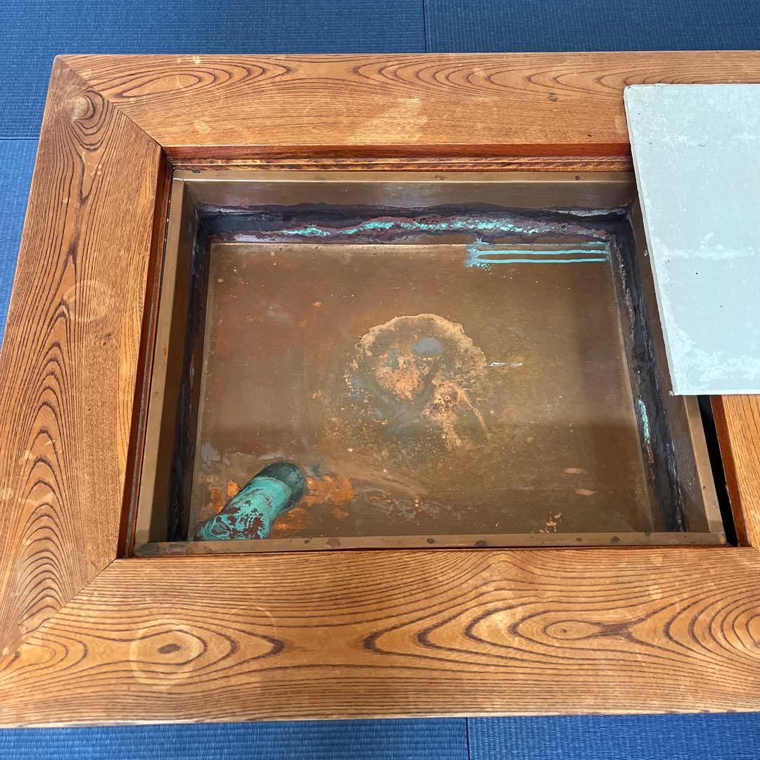 座卓　ローテーブル　囲炉裏　木製引き出しつき　レトロ　アンティーク家具