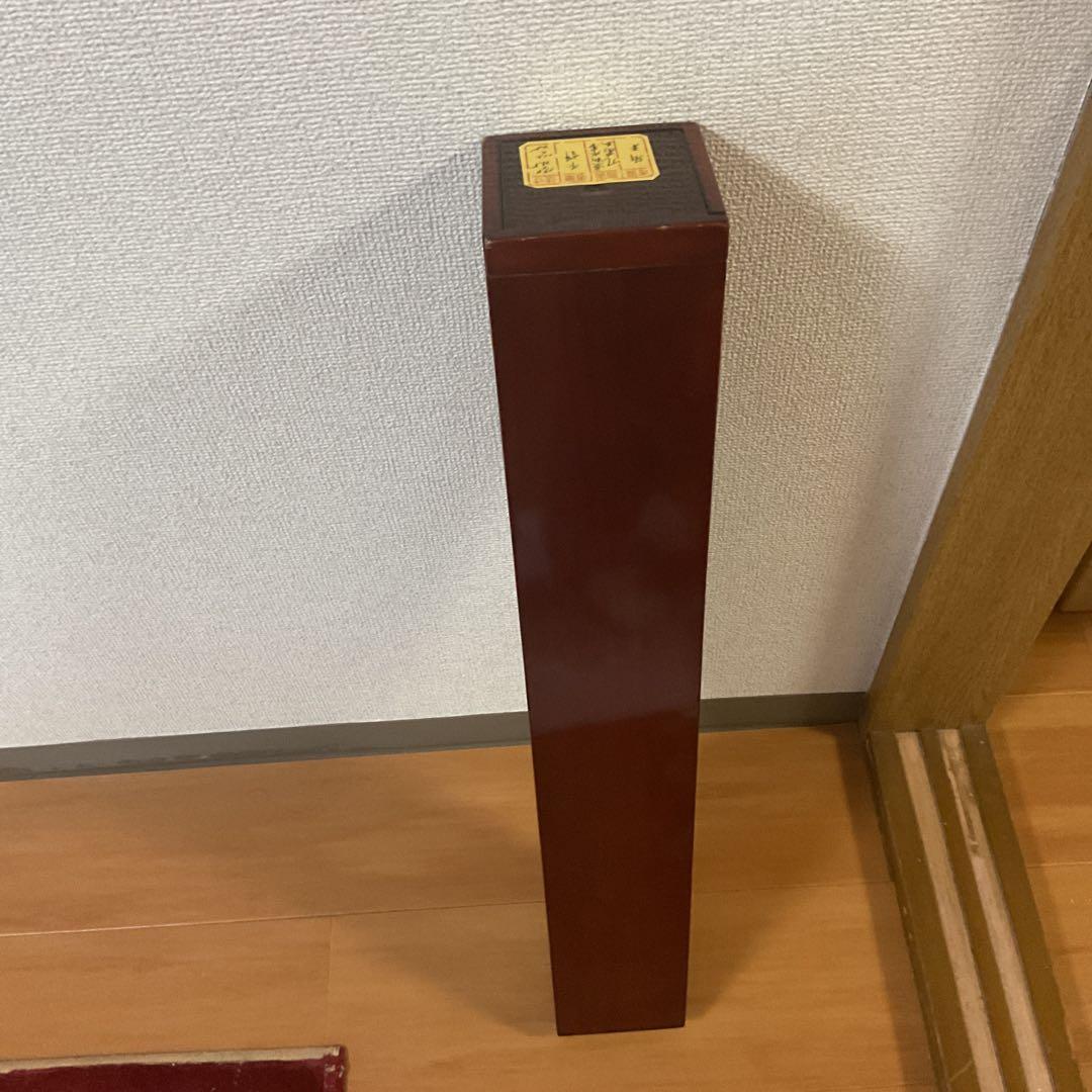 風景画 絹本 作者 題目不詳 軸先漆木細工軸