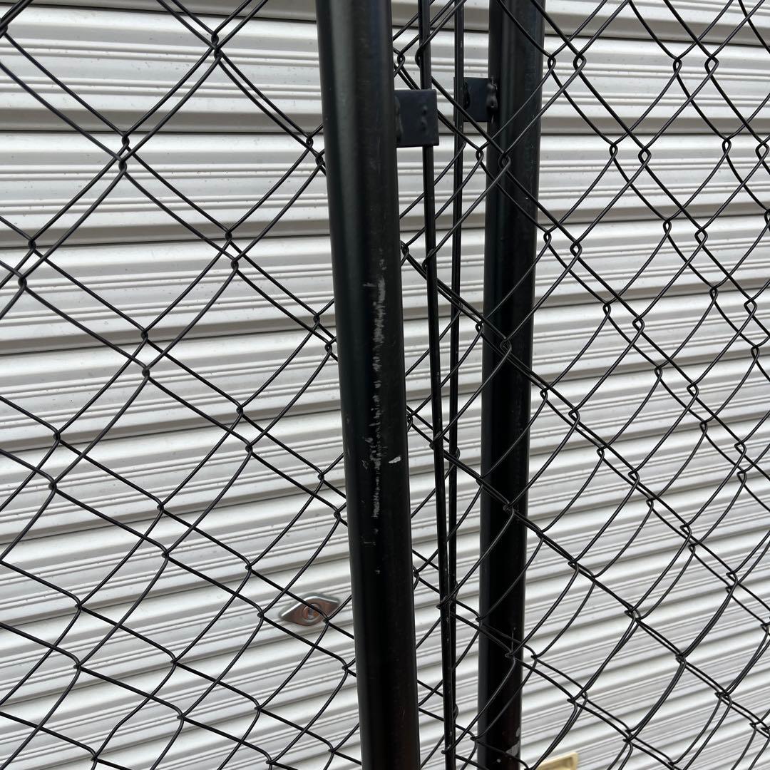 アメリカンフェンス 3枚◾️黒ブラック180cm x 90cm ガレージインテリア