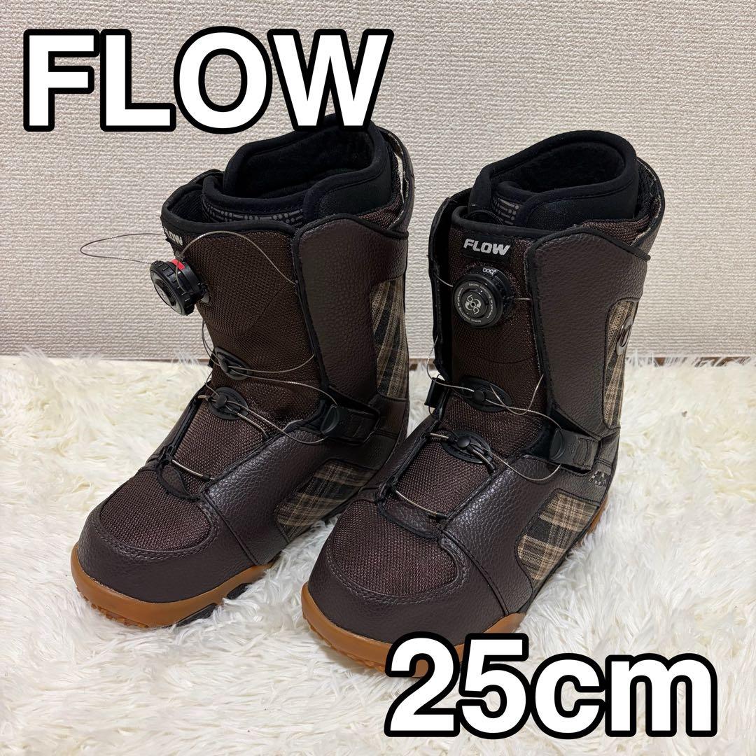 極美品 FLOW RIVAL スノーボード ブーツ BOA チェック柄 25cm