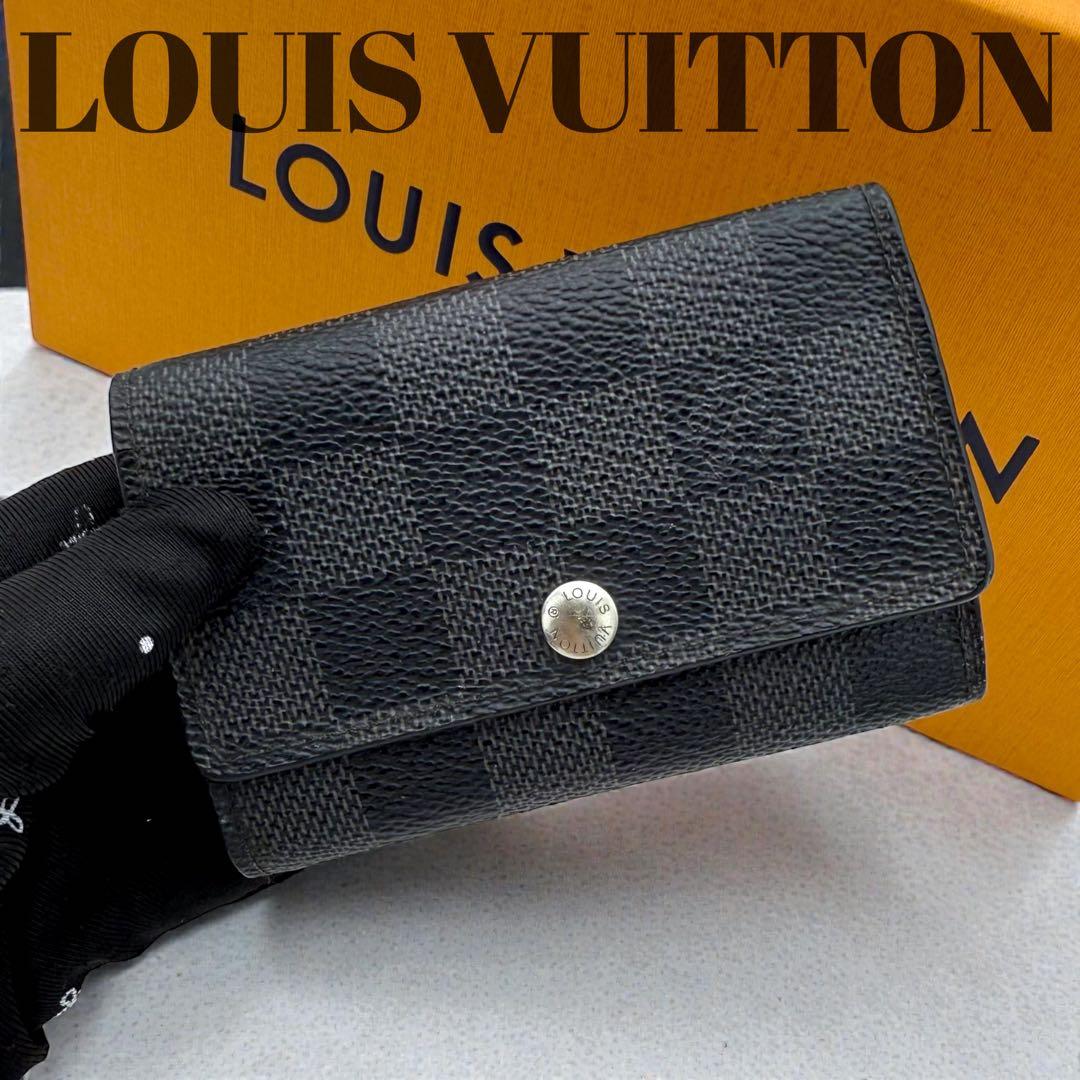 【美品】　ルイヴィトン　6連　キーケース　ダミエグラフィット　ミュルティクレ6