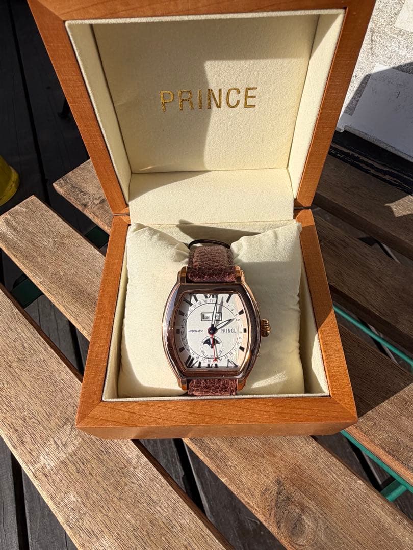 PRINCE 自動巻き 腕時計 ピンクゴールド