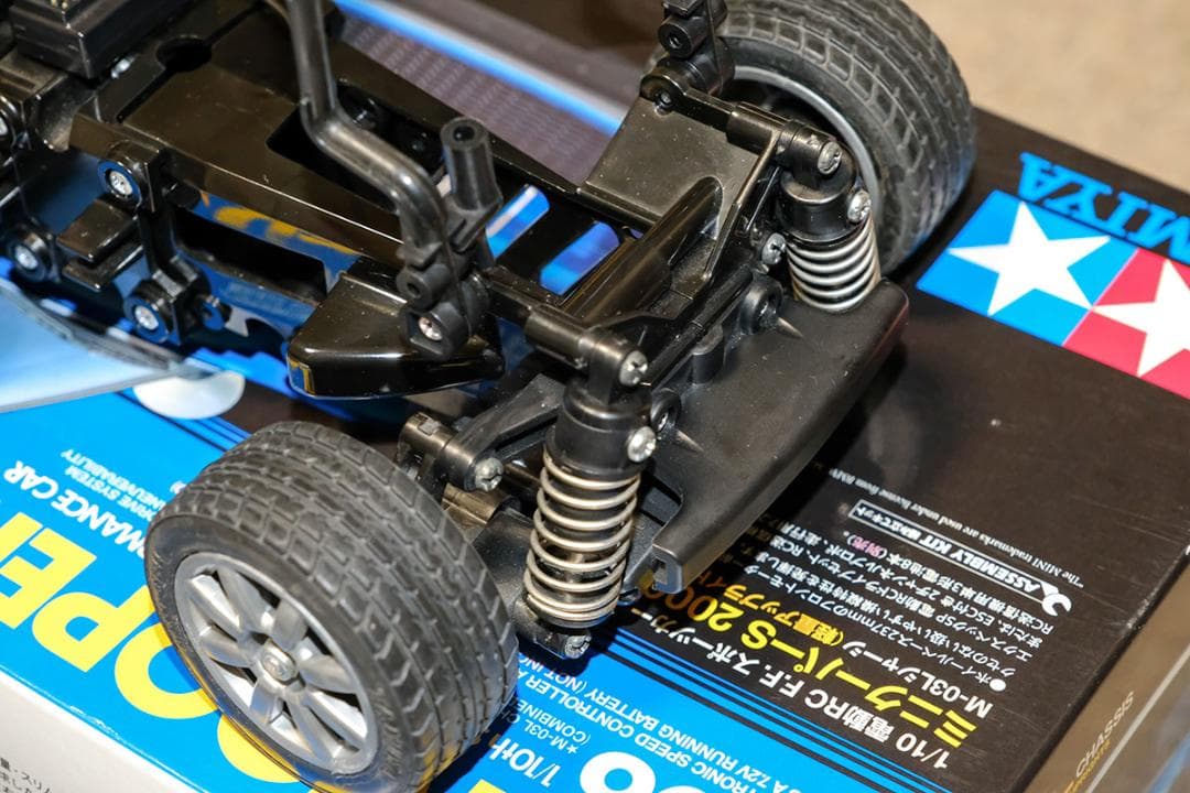 ★くるくる★タミヤ　ミニクーパー2006　組立済　メカ・プロポ付