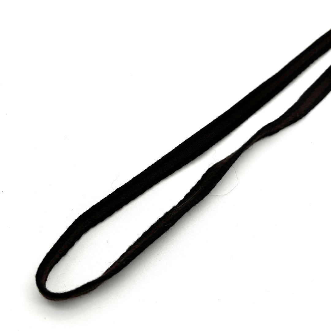 美品・レア GUCCI DOG 犬 リード お散歩 ロゴ金具 ライン 黒 茶