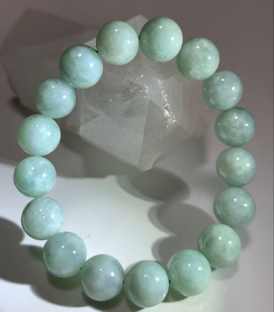 ★ユッキー様★ 【高品質】ミャンマー産天然ヒスイ　ビルマ翡翠　ブレスレット