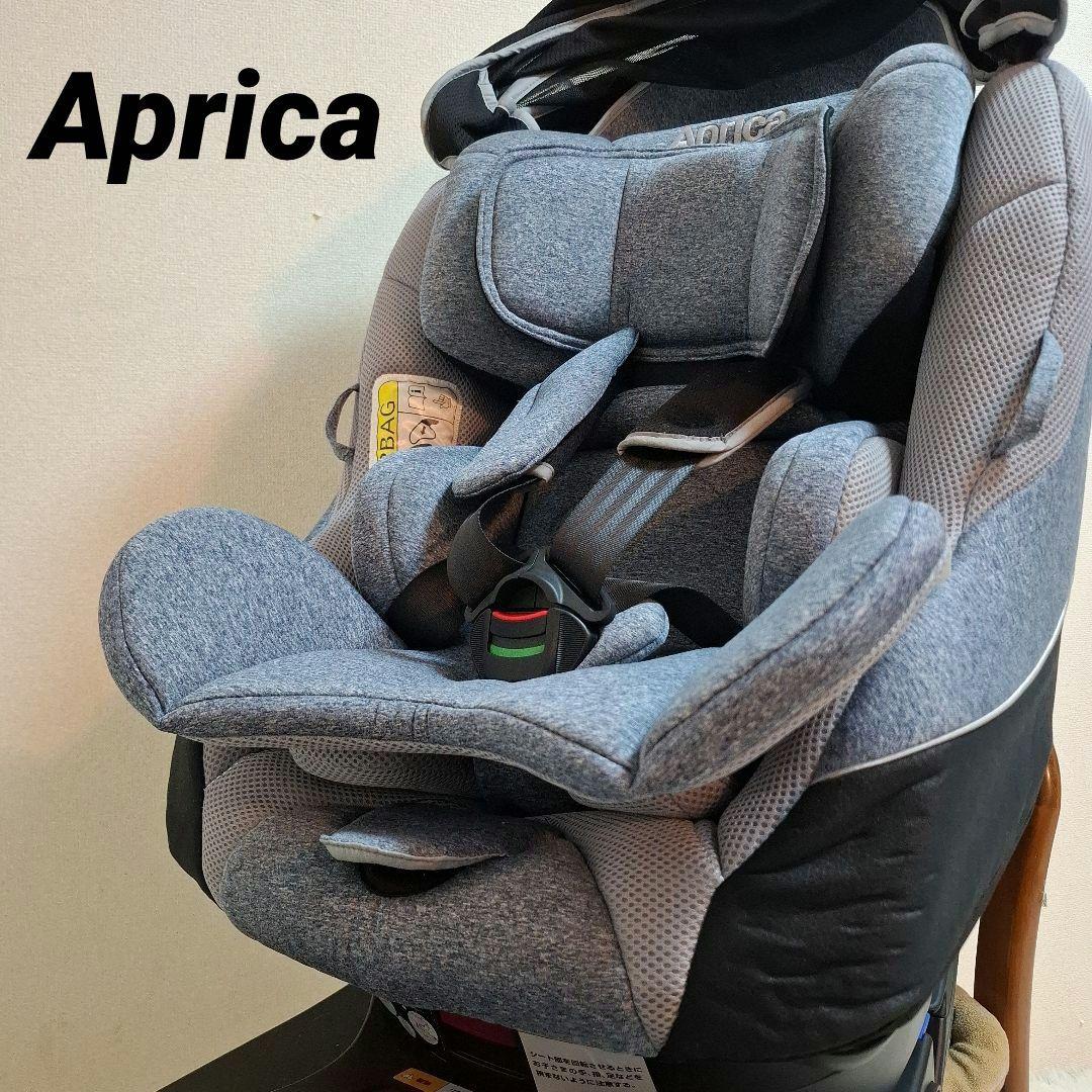 【美品】Aprica クルリラ AC ネイビー NV フットステップ付き