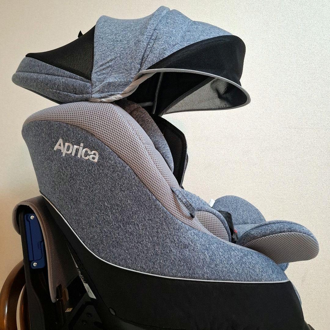 【美品】Aprica クルリラ AC ネイビー NV フットステップ付き