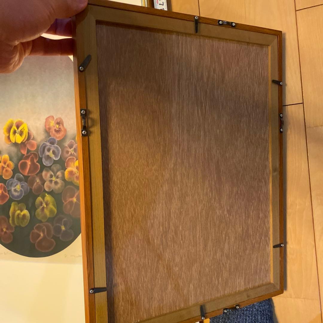 版画　元村平　2点　花束を持つ少女、imprimerie芸術品　美術品