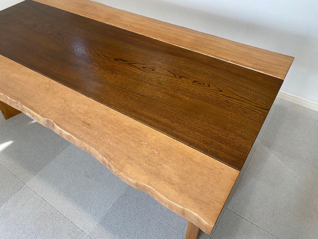 カリモク　ダイニングテーブル　サイズ約長165×幅90×高63cm 板厚4cm