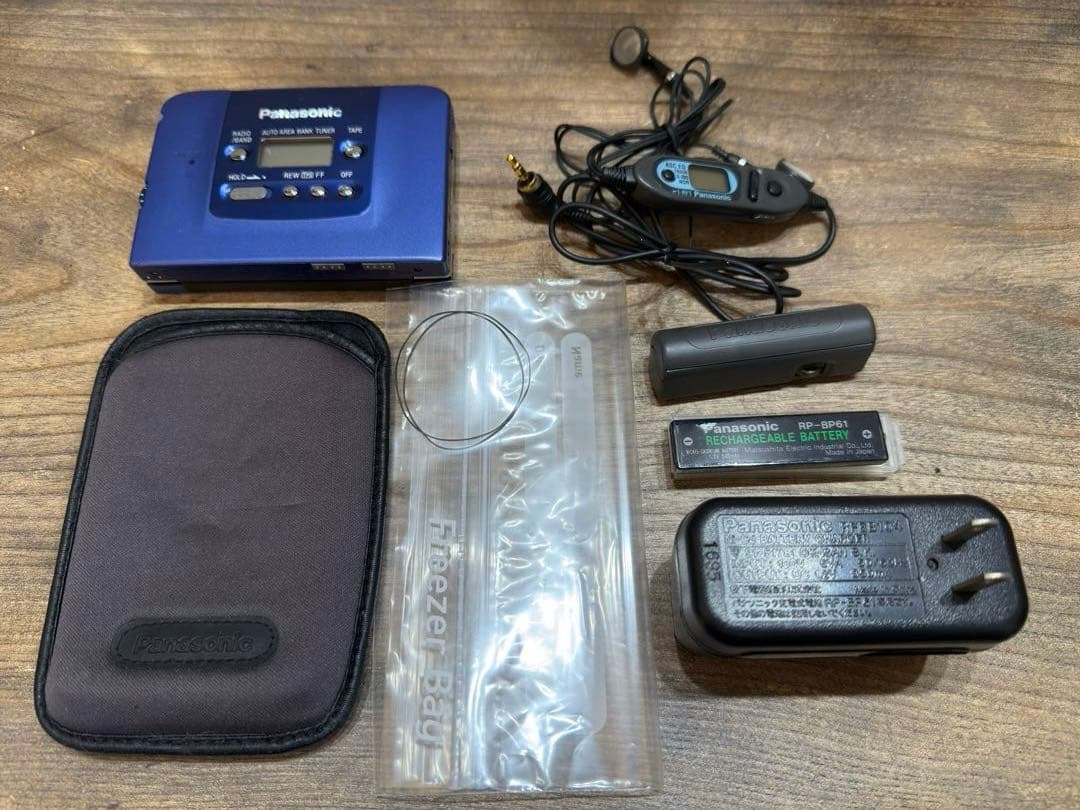 Panasonic RQ-SX22V ブルー ベルト交換済（予備ベルトも同梱）