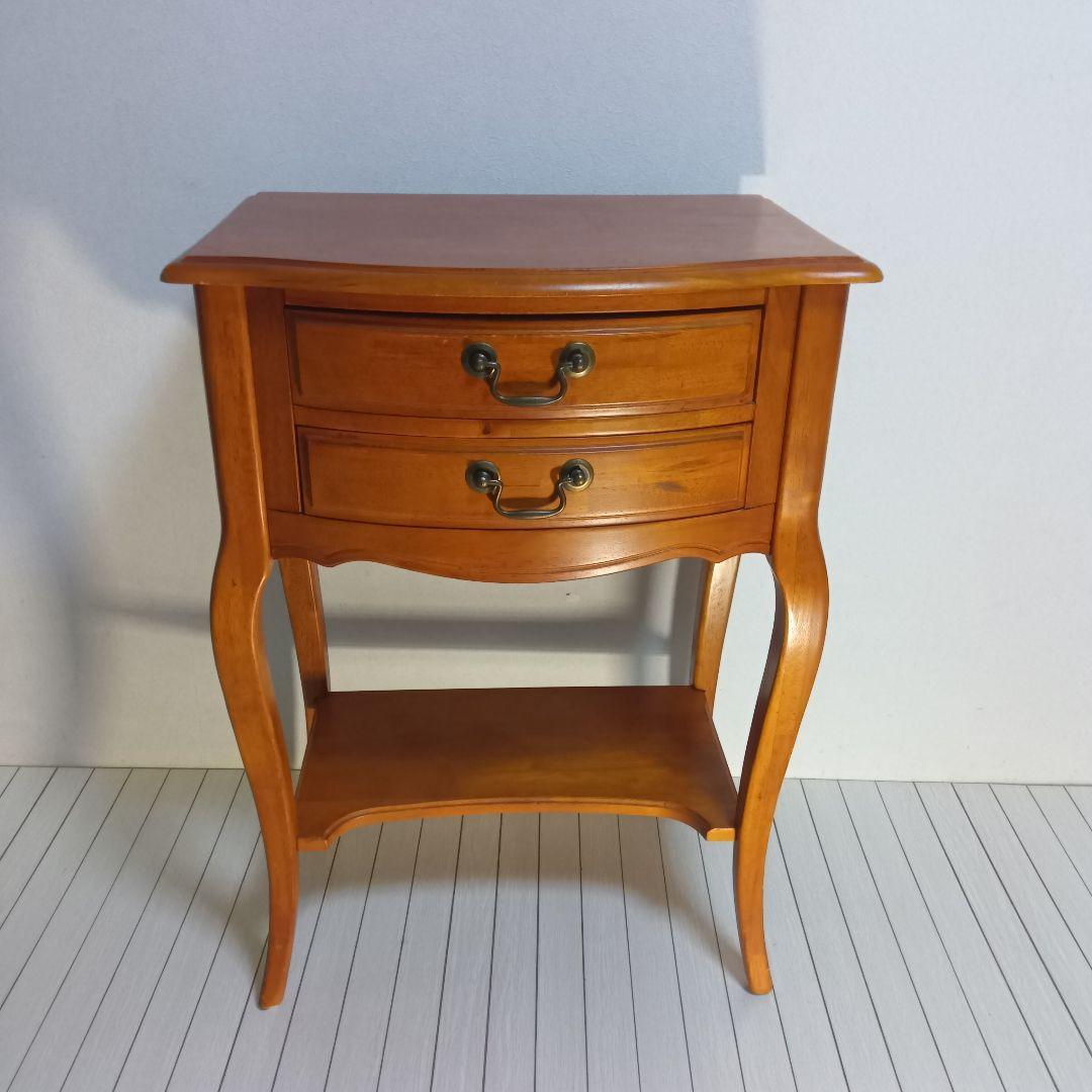 アンティーク調 猫脚 チェスト サイドテーブル コンソール 花台 電話台