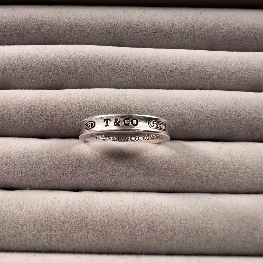 ★Tiffany&Co.1837★ナローリング 19号 指輪 シルバー925