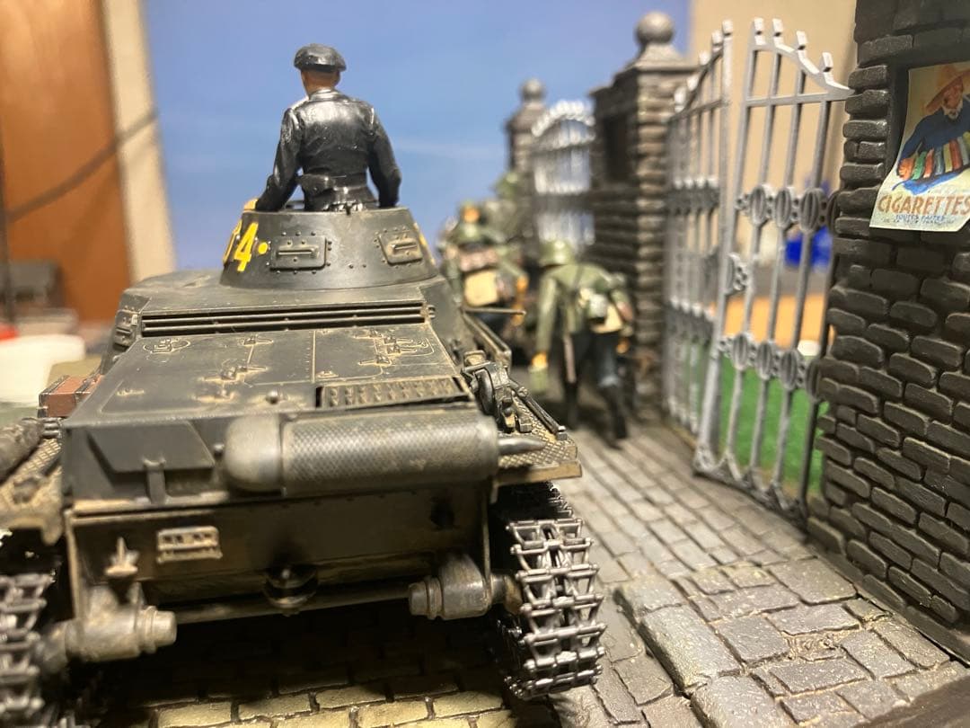 完成品 情景一号戦車のある景色